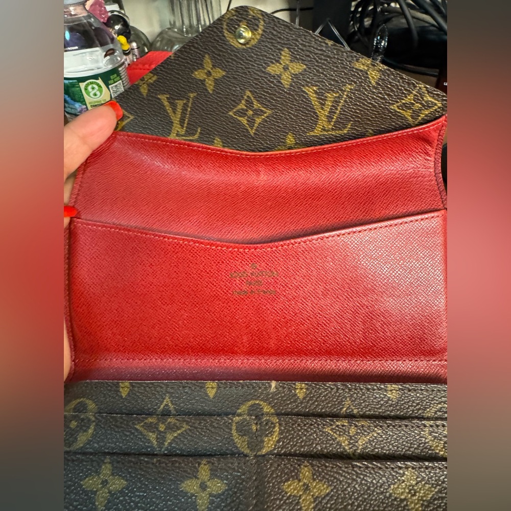Louis Vuitton Black and Gold Monogram Wallet - Picture 7 of 11